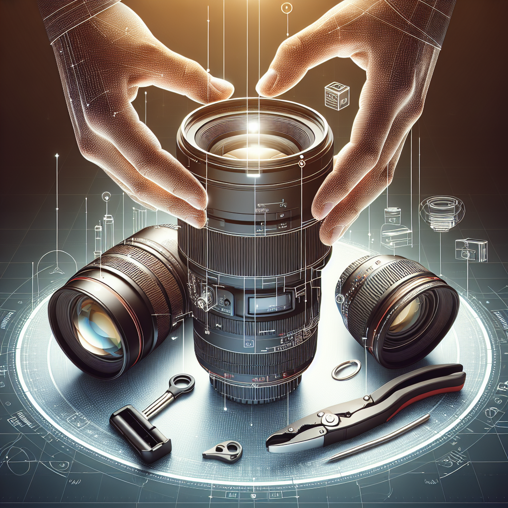 Teleobjektiv Montage